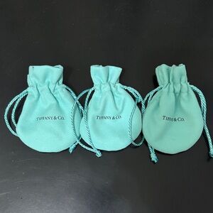 Tiffany & Co. Turquoise Drawstring Pouches